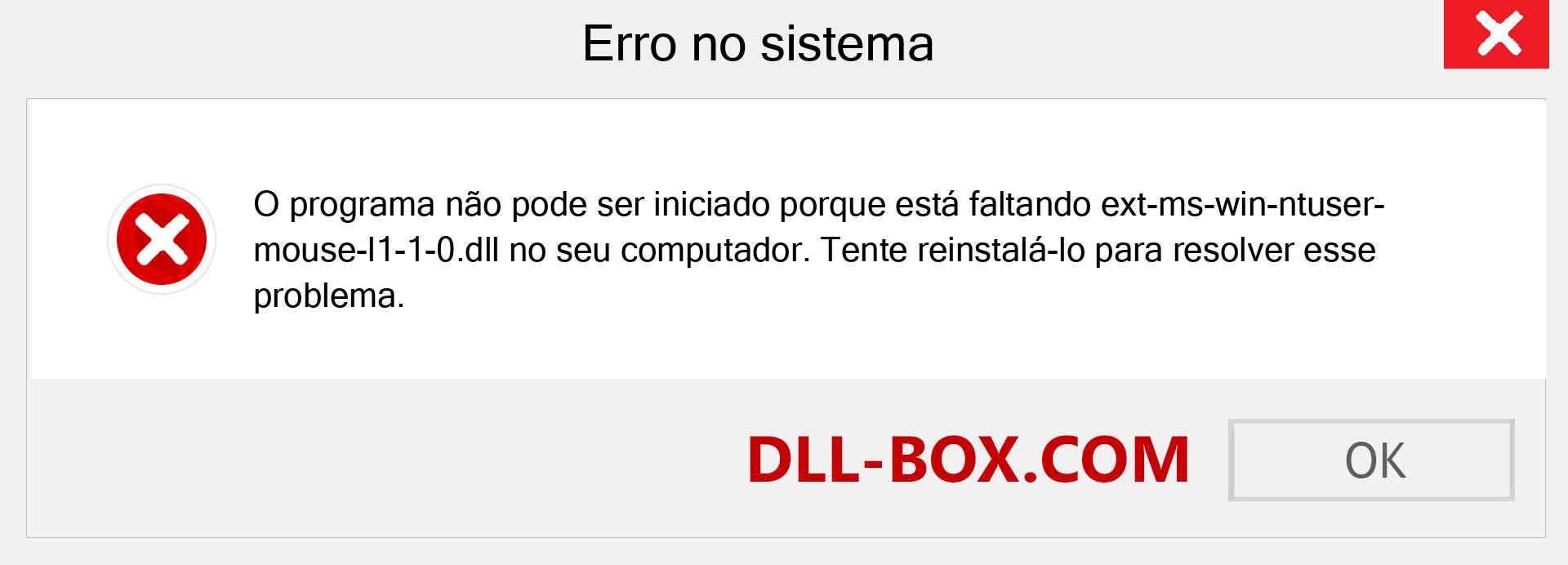 Arquivo ext-ms-win-ntuser-mouse-l1-1-0.dll ausente ?. Download para Windows 7, 8, 10 - Correção de erro ausente ext-ms-win-ntuser-mouse-l1-1-0 dll no Windows, fotos, imagens